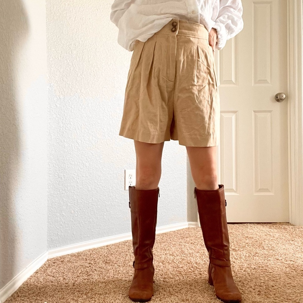 Jason Wu Tan High Waist‎ Shorts - Picture 2 of 6